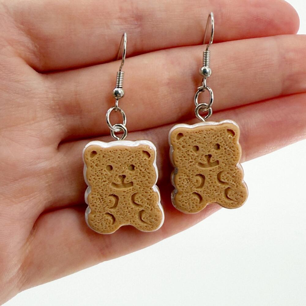Bear Cookie Earrings